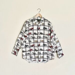 Vintage 90s Knights of Round Table Old Car Shirt Stutz Bearcat Roadster Men’s L